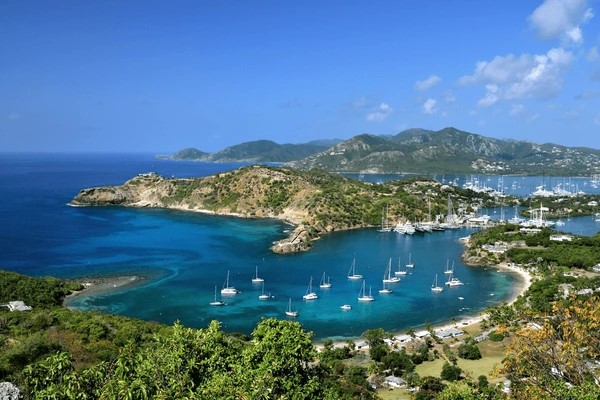 View over English Harbour from Shirley's Heights